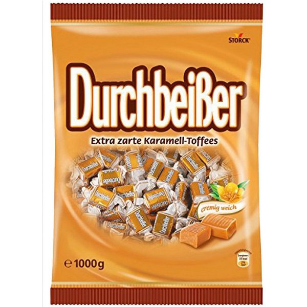 STORCK Süßigkeit Durchbeißer, Karamellbonbons, 1 kg