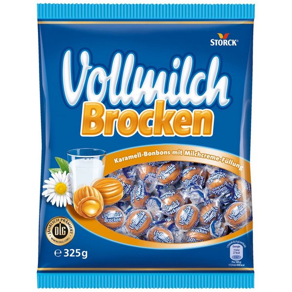 STORCK Süßigkeit, Storck Vollmilch Brocken Karamellbonbons mit Milchcremeüllung 325g
