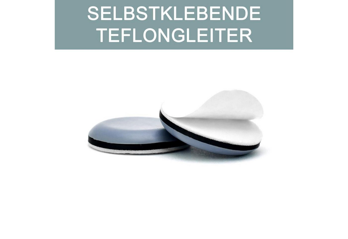 store HD Möbelfuß selbstklebende Möbelgleiter 30mm - 8 Stück, (8-St) – Bild 4 von 5