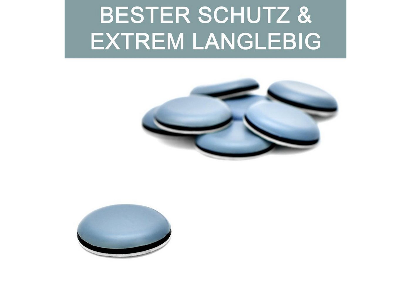 store HD Möbelfuß selbstklebende Möbelgleiter 30mm - 8 Stück, (8-St) – Bild 5 von 5