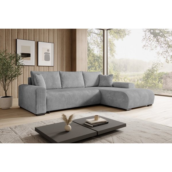 storez24 Ecksofa Ellen, cordstoff mit Schlaffunktion frei Verwendungsstelle geliefert