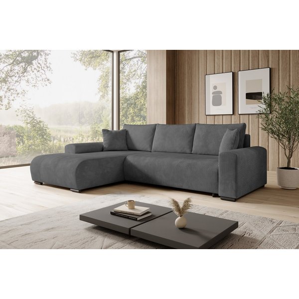storez24 Ecksofa Ellen, cordstoff mit Schlaffunktion frei Verwendungsstelle geliefert
