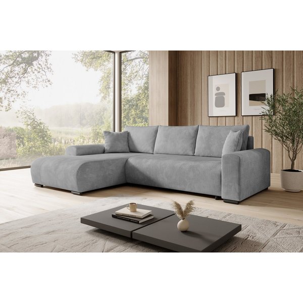 storez24 Ecksofa Ellen, cordstoff mit Schlaffunktion frei Verwendungsstelle geliefert