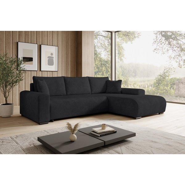 storez24 Ecksofa Ellen, cordstoff mit Schlaffunktion frei Verwendungsstelle geliefert