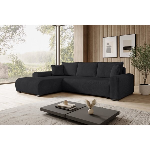 storez24 Ecksofa Ellen, cordstoff mit Schlaffunktion frei Verwendungsstelle geliefert