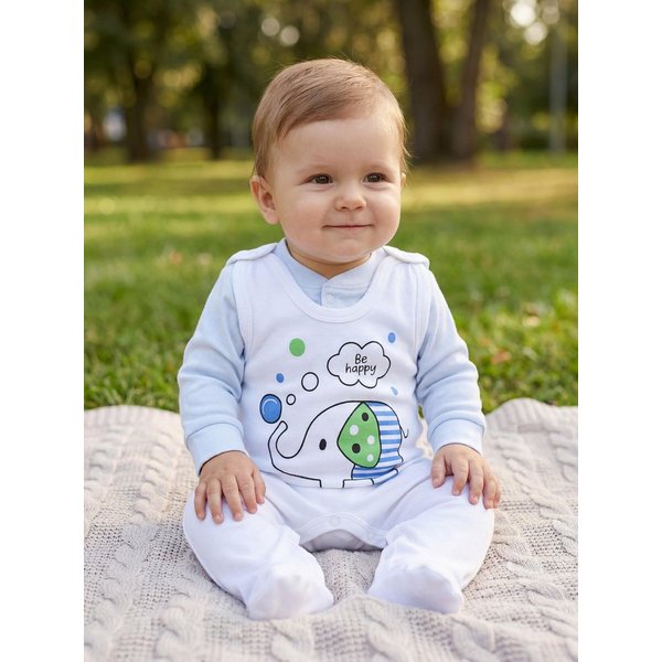 TupTam Strampler TupTam Baby Mädchen Jungen Strampler mit Langarmshirt Aufdruck Spruch