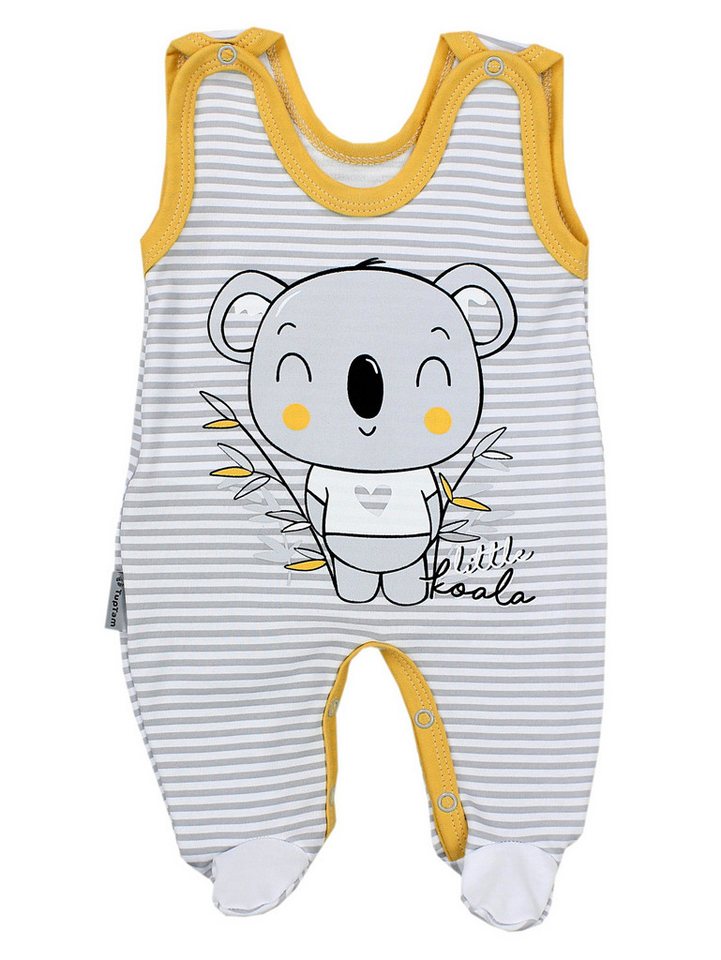 TupTam Strampler TupTam Baby Mädchen Jungen Strampler mit Langarmshirt Aufdruck Spruch – Bild 3 von 5
