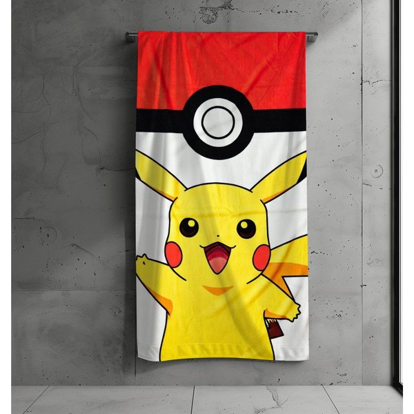 POKÉMON Strandtücher Pokémon Strandtuch, 100% Baumwolle, 140 x 70 cm
