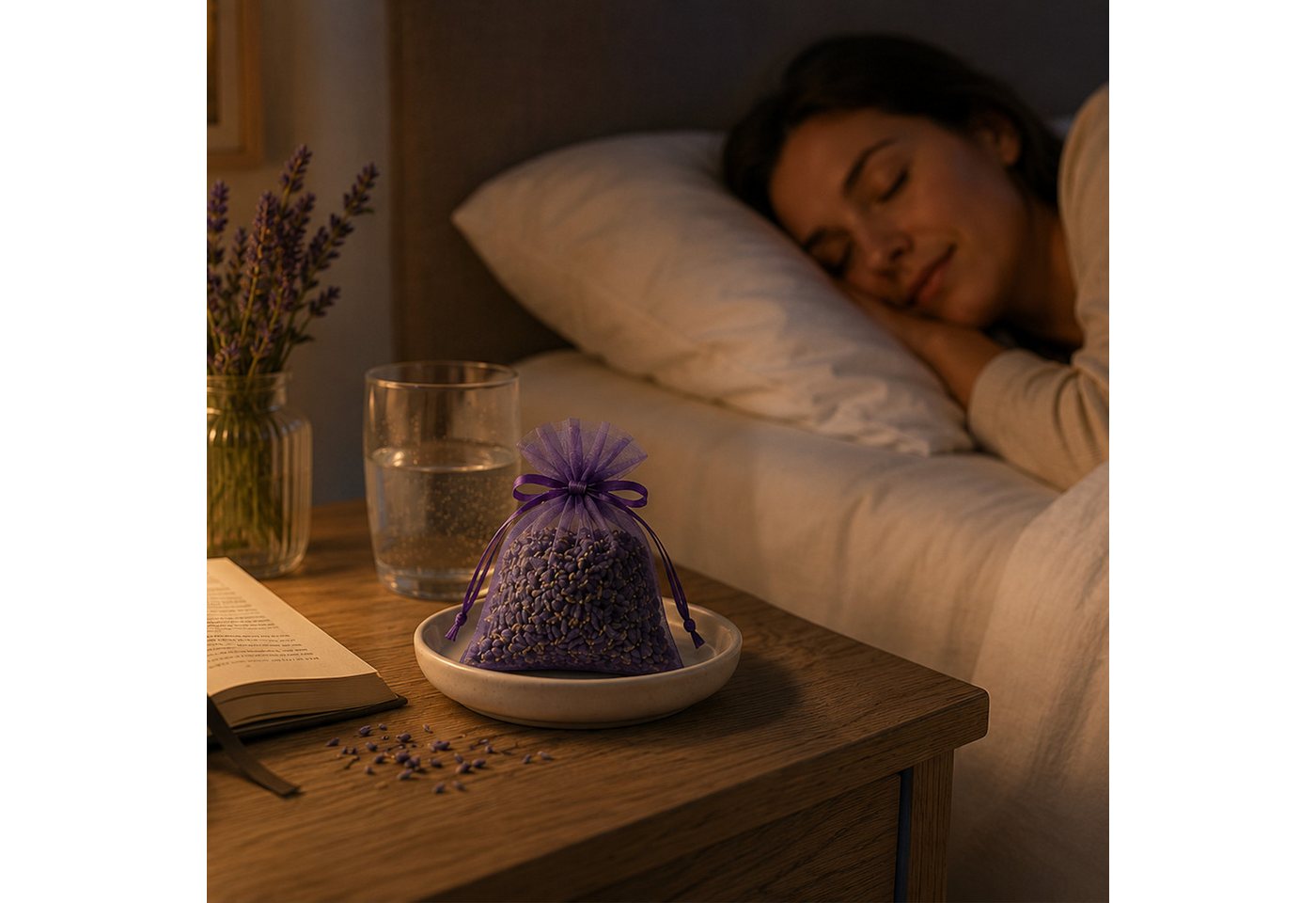 Strauss Home Duftbeutel Lavendel Säckchen 20er Pack – Natürliche Duftbeutel gegen Motten, 40-tlg. – Bild 5 von 5