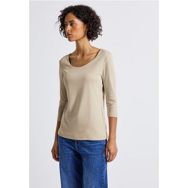 STREET ONE 3/4-Arm-Shirt mit Rundhalsausschnitt