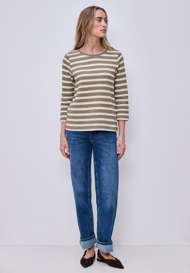 STREET ONE 3/4-Arm-Shirt mit U-Boot-Ausschnitt – Bild 4 von 5