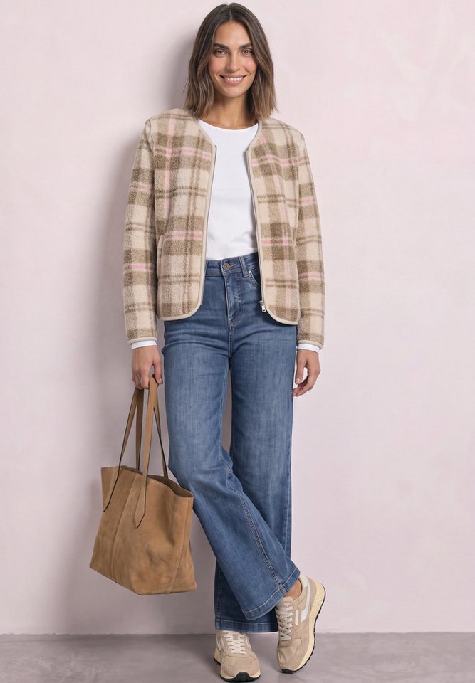 STREET ONE Fellimitatjacke Karo-Style – Bild 3 von 5