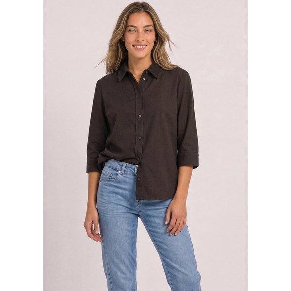 STREET ONE Hemdbluse in Cord-Optik