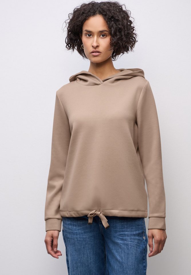 STREET ONE Hoodie mit elastischem Materialmix – Bild 2 von 5