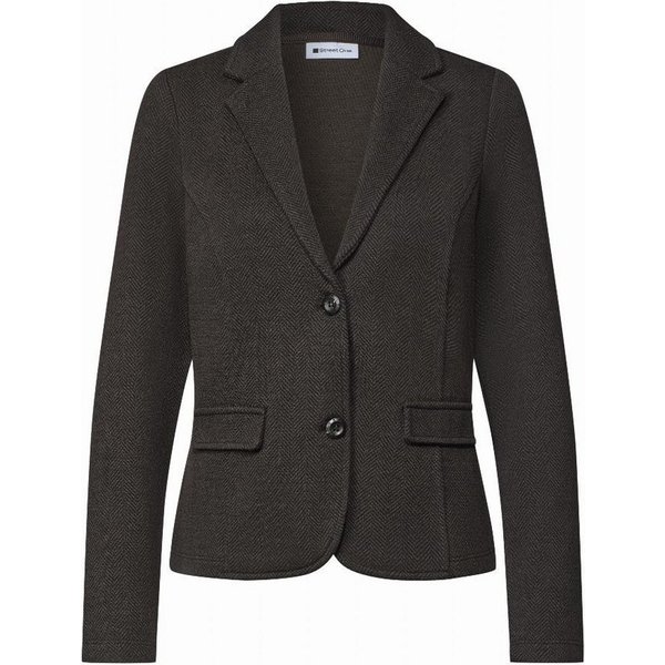 STREET ONE Jackenblazer Basic Blazer mit Reverskragen und Dessin