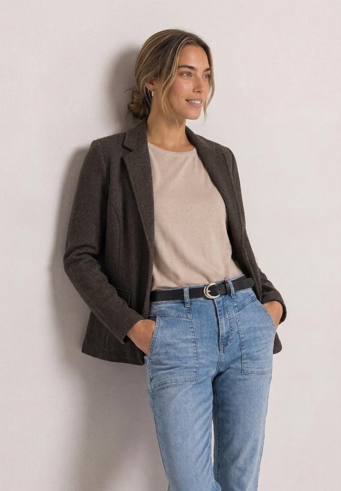 STREET ONE Jackenblazer Basic Blazer mit Reverskragen und Dessin – Bild 3 von 5