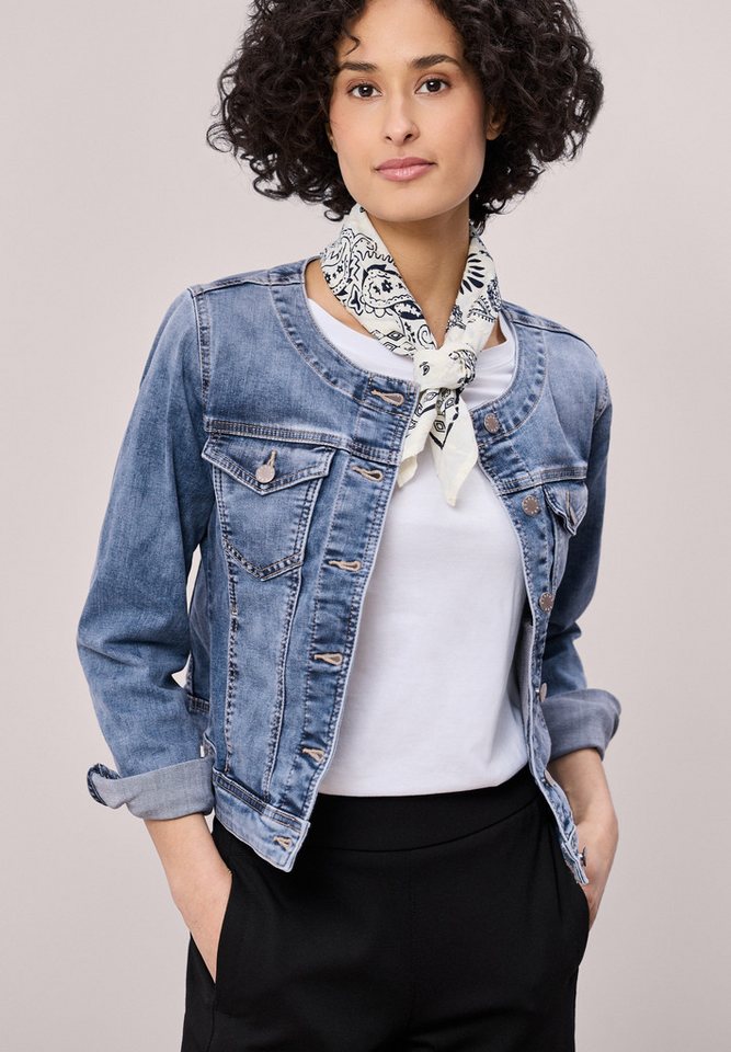 STREET ONE Jeansjacke Rundhalsausschnitt – Bild 2 von 5