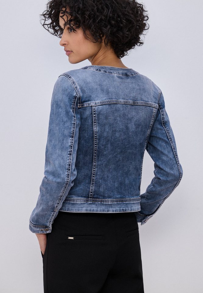 STREET ONE Jeansjacke Rundhalsausschnitt – Bild 3 von 5