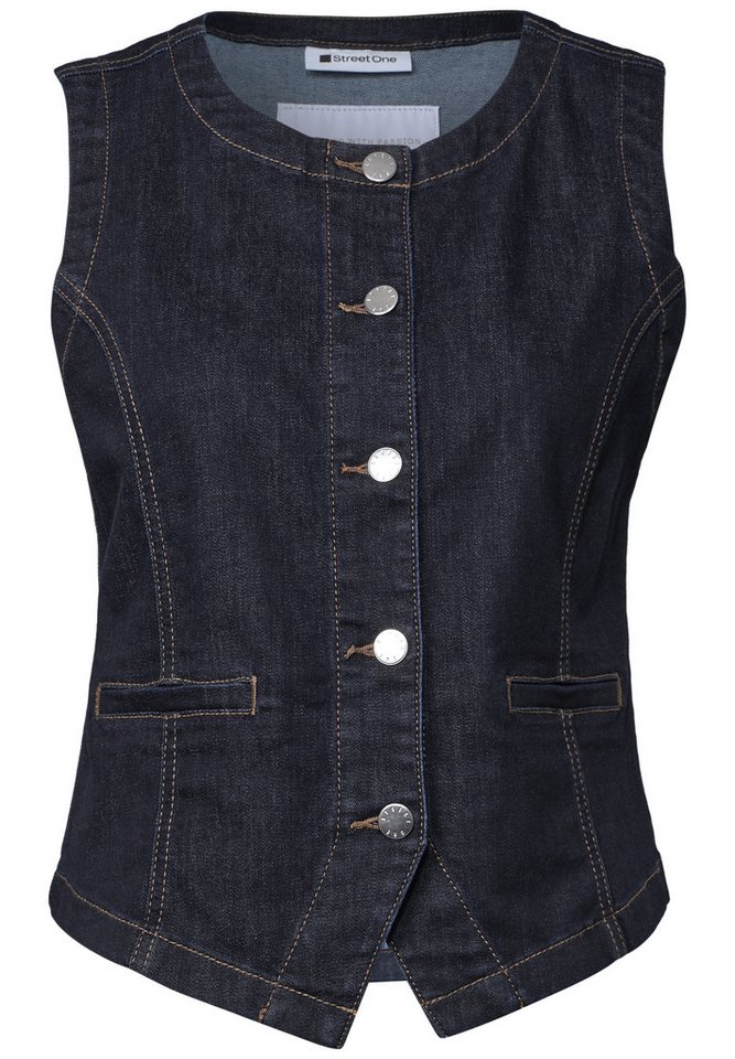 STREET ONE Jeansweste in Denim-Optik – Bild 4 von 5