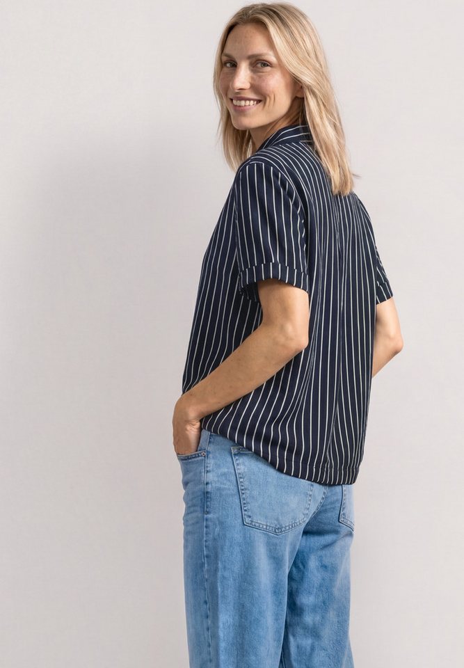 STREET ONE Kurzarmbluse Kurzarm Sommerbluse mit Streifenmuster – Bild 2 von 5
