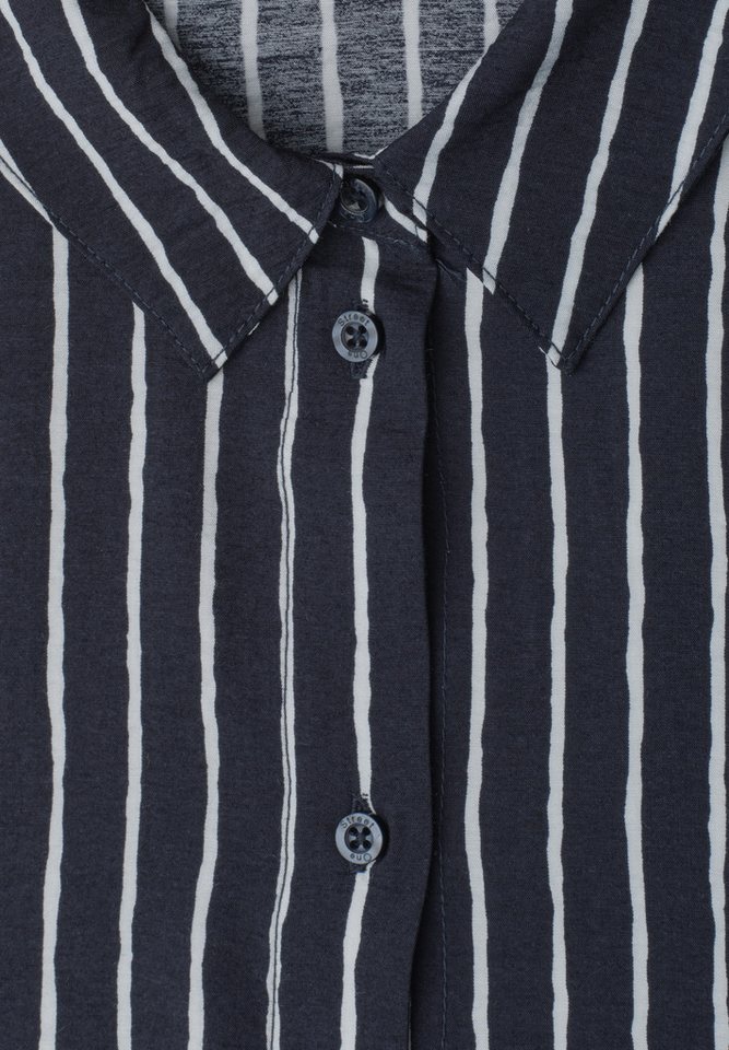 STREET ONE Kurzarmbluse Kurzarm Sommerbluse mit Streifenmuster – Bild 5 von 5
