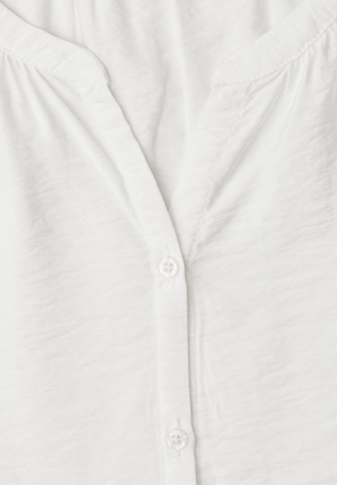 STREET ONE Kurzarmbluse Sommerbluse mit Split Neck und Knöpfen – Bild 5 von 5