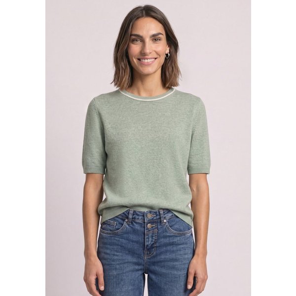 STREET ONE Kurzarmpullover im soften Baumwoll-Mix