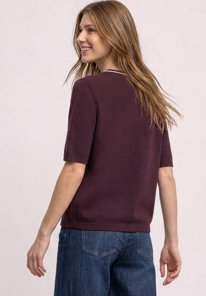 STREET ONE Kurzarmpullover im soften Baumwoll-Mix – Bild 2 von 5