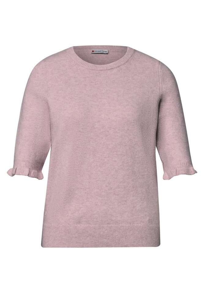 STREET ONE Kurzarmpullover in Unifarbe – Bild 4 von 5