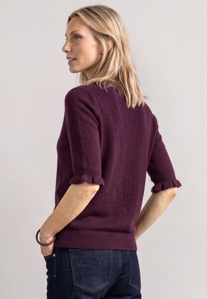 STREET ONE Kurzarmpullover in Unifarbe – Bild 2 von 5