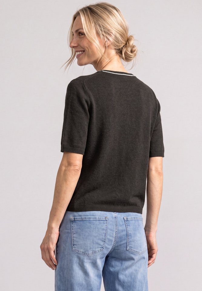 STREET ONE Kurzarmpullover mit Kontrastdetail – Bild 2 von 5