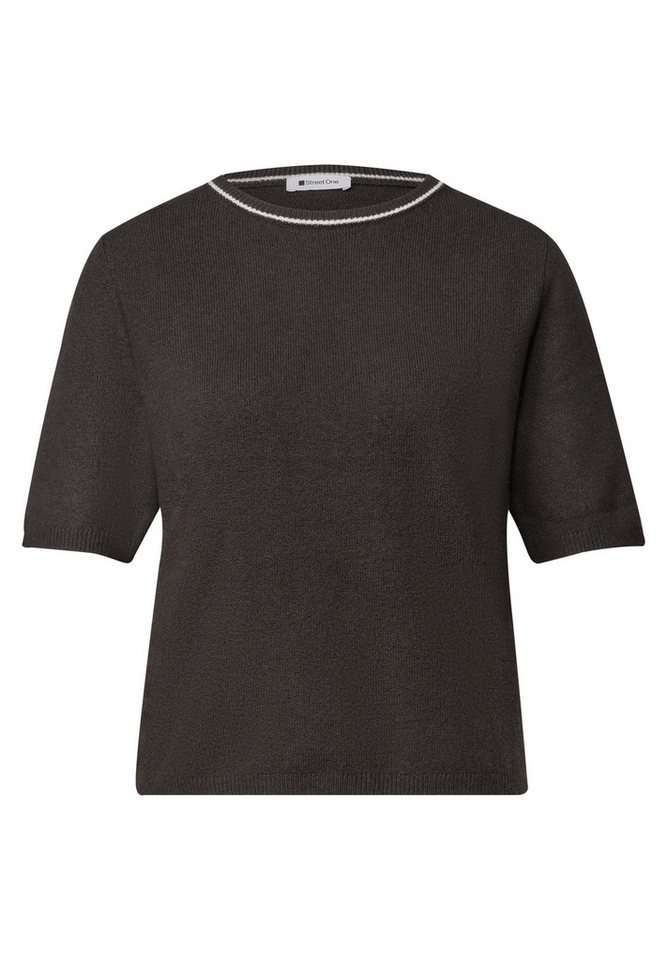 STREET ONE Kurzarmpullover mit Kontrastdetail – Bild 4 von 5