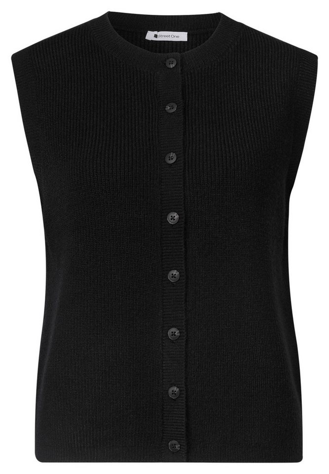 STREET ONE Kurzweste aus softem Materialmix – Bild 4 von 5