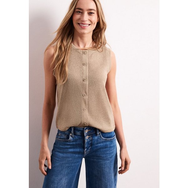 STREET ONE Kurzweste mit Strickmuster