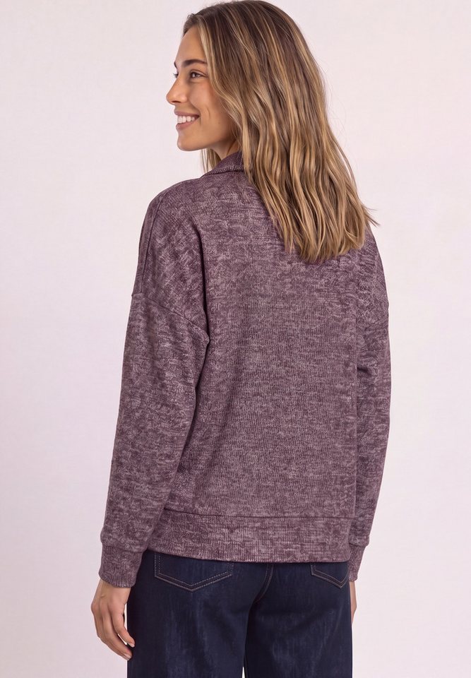STREET ONE Langarmshirt aus elastischem Materialmix – Bild 2 von 5