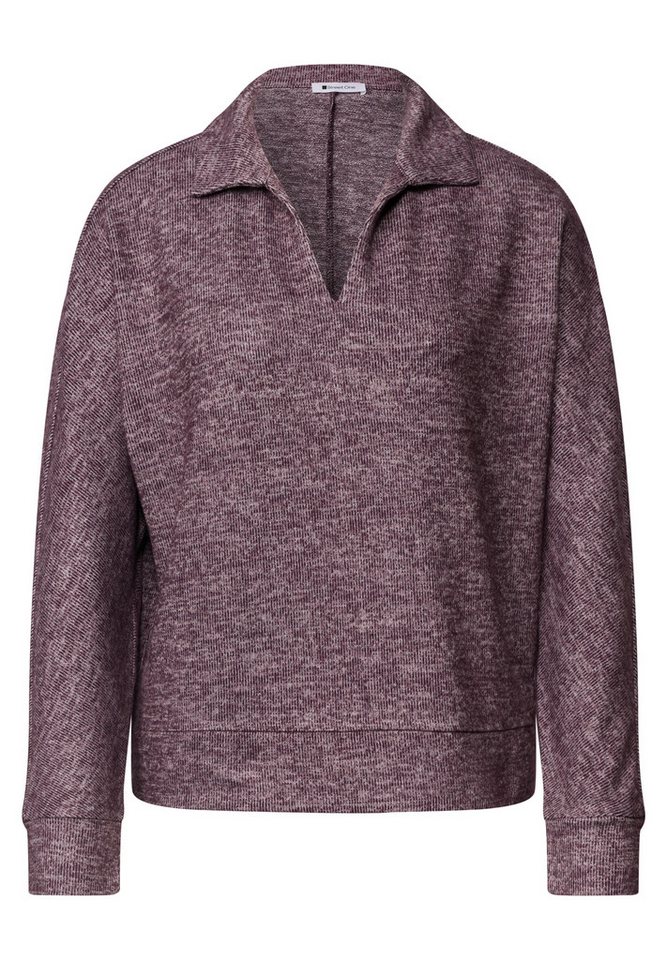 STREET ONE Langarmshirt aus elastischem Materialmix – Bild 4 von 5