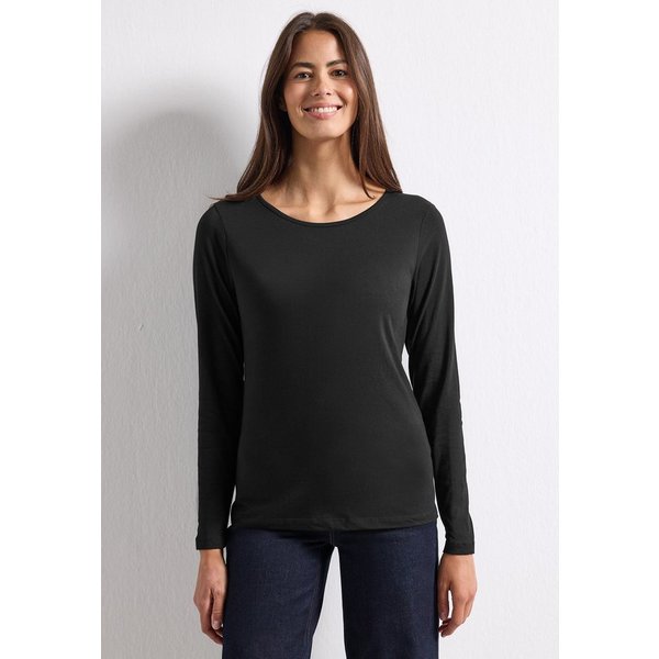 STREET ONE Langarmshirt aus reiner Baumwolle