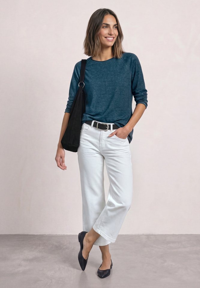STREET ONE Langarmshirt aus softem Materialmix – Bild 3 von 5