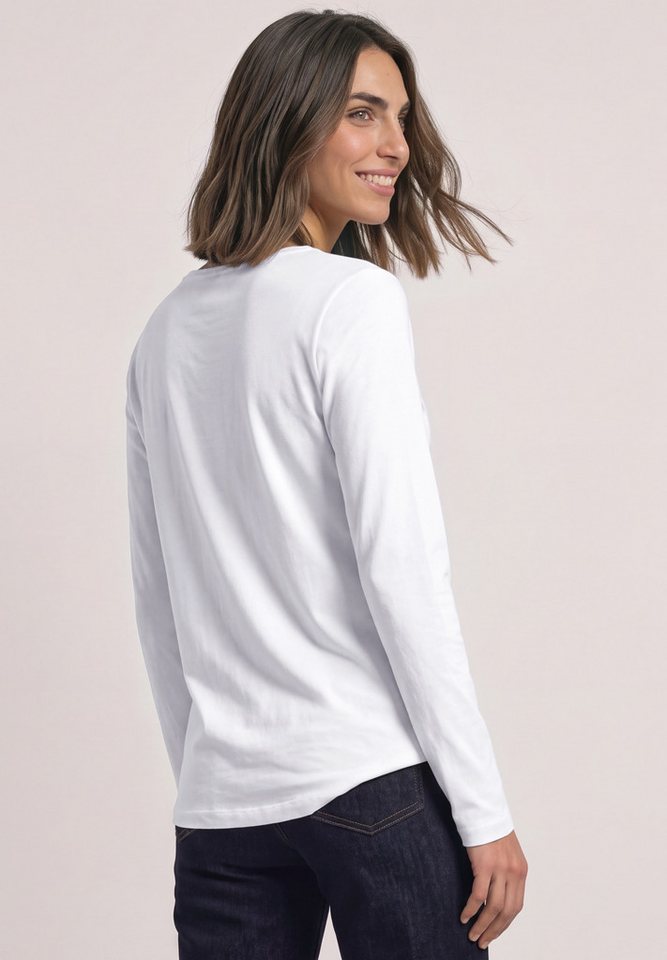 STREET ONE Langarmshirt in Unifarbe – Bild 2 von 5