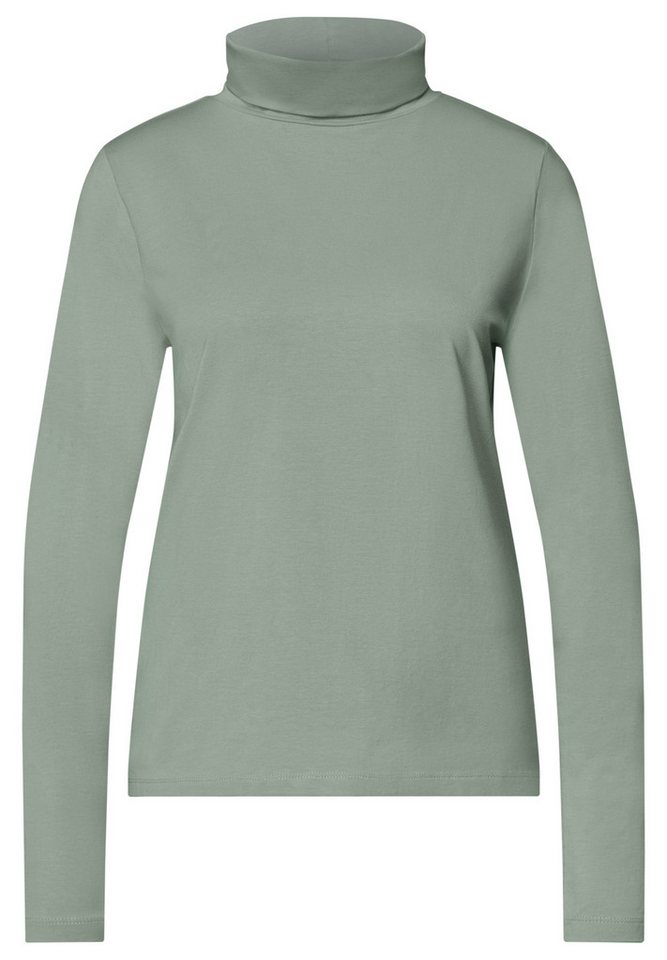 STREET ONE Langarmshirt in Unifarbe – Bild 4 von 5