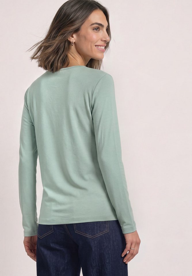 STREET ONE Langarmshirt in Unifarbe – Bild 2 von 5