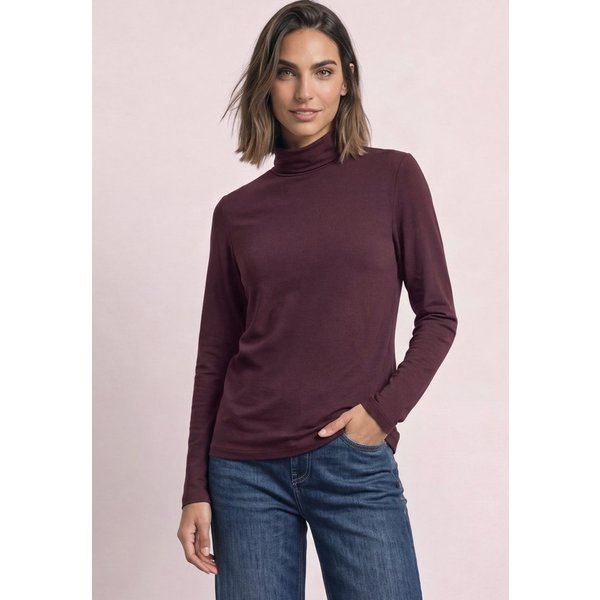 STREET ONE Langarmshirt in Unifarbe