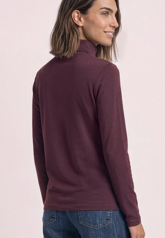 STREET ONE Langarmshirt in Unifarbe – Bild 2 von 5