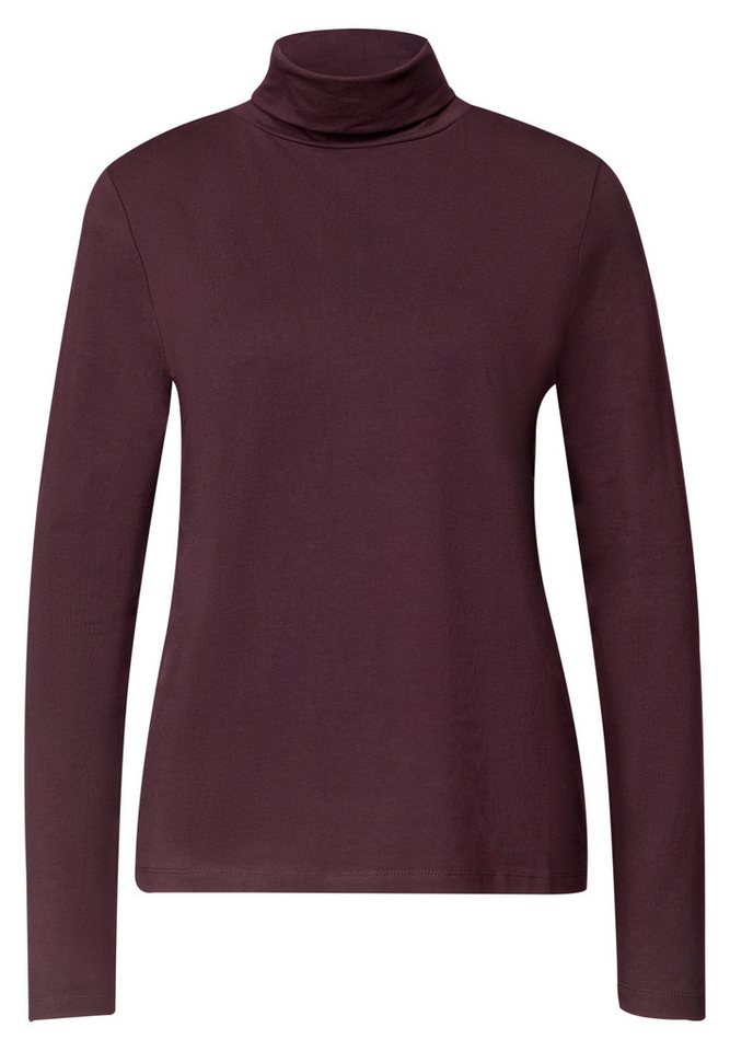 STREET ONE Langarmshirt in Unifarbe – Bild 4 von 5