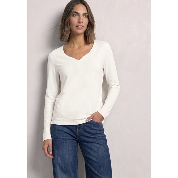 STREET ONE Langarmshirt in Unifarbe
