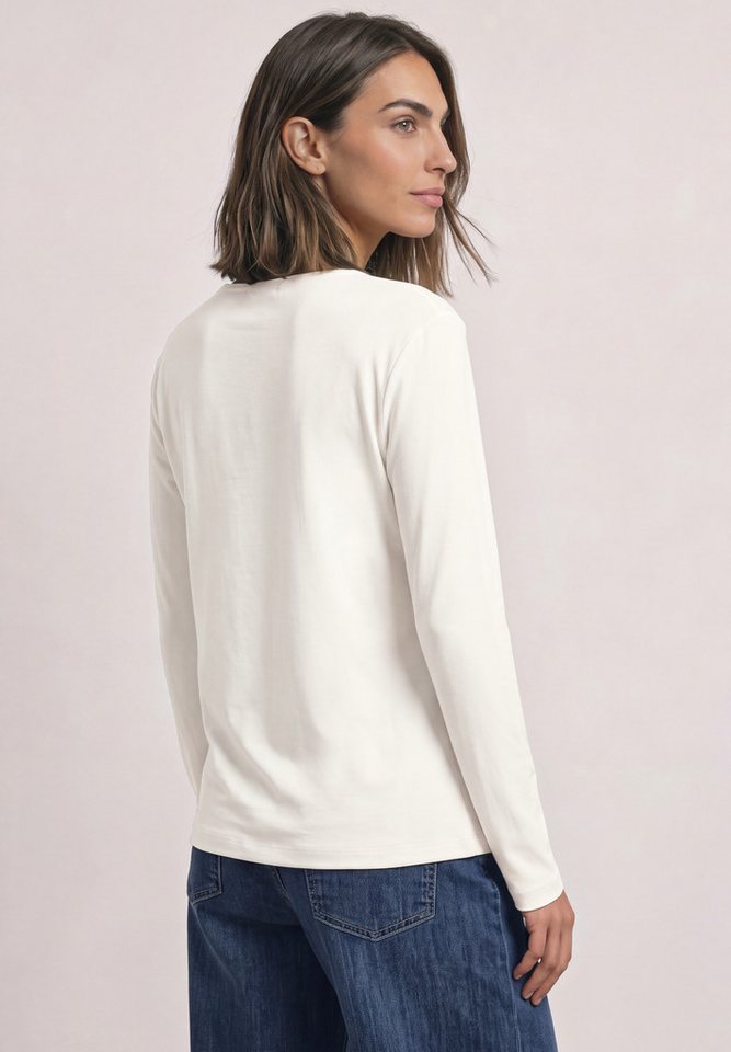 STREET ONE Langarmshirt in Unifarbe – Bild 2 von 5