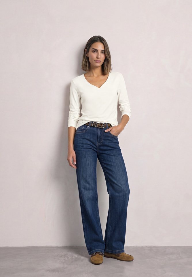 STREET ONE Langarmshirt in Unifarbe – Bild 3 von 5