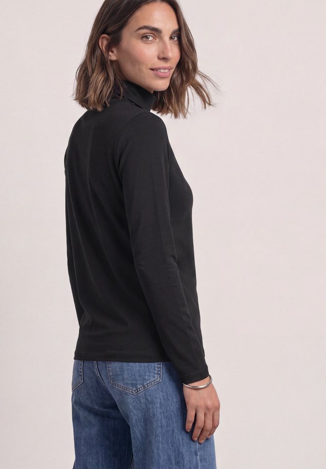 STREET ONE Langarmshirt in Unifarbe – Bild 2 von 5
