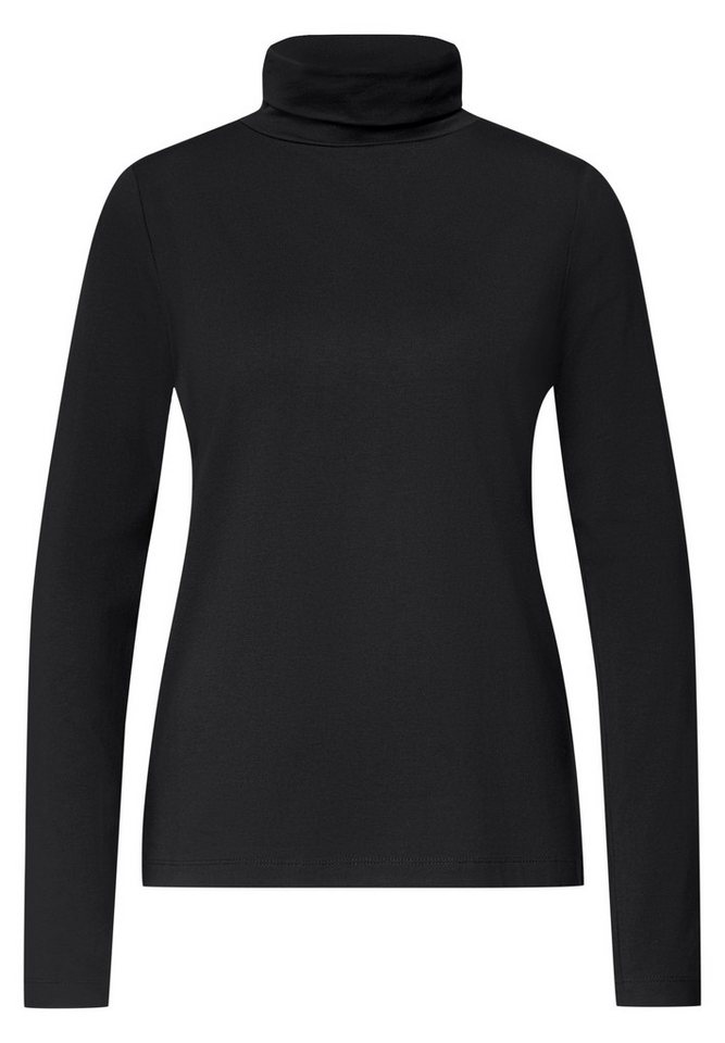 STREET ONE Langarmshirt in Unifarbe – Bild 4 von 5