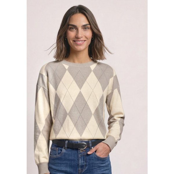 STREET ONE Langarmshirt mit Karomuster